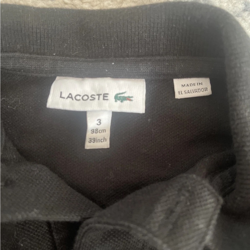 Lacoste Kids Dark Polo Shirt - Picture 2 of 4